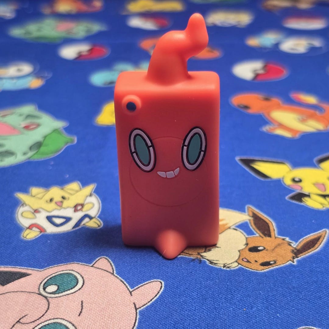 Phone Puppet Pokemon Rotom Phone Figure Finger Puppet 2022 Nintendo Bandai PVC Japan ...