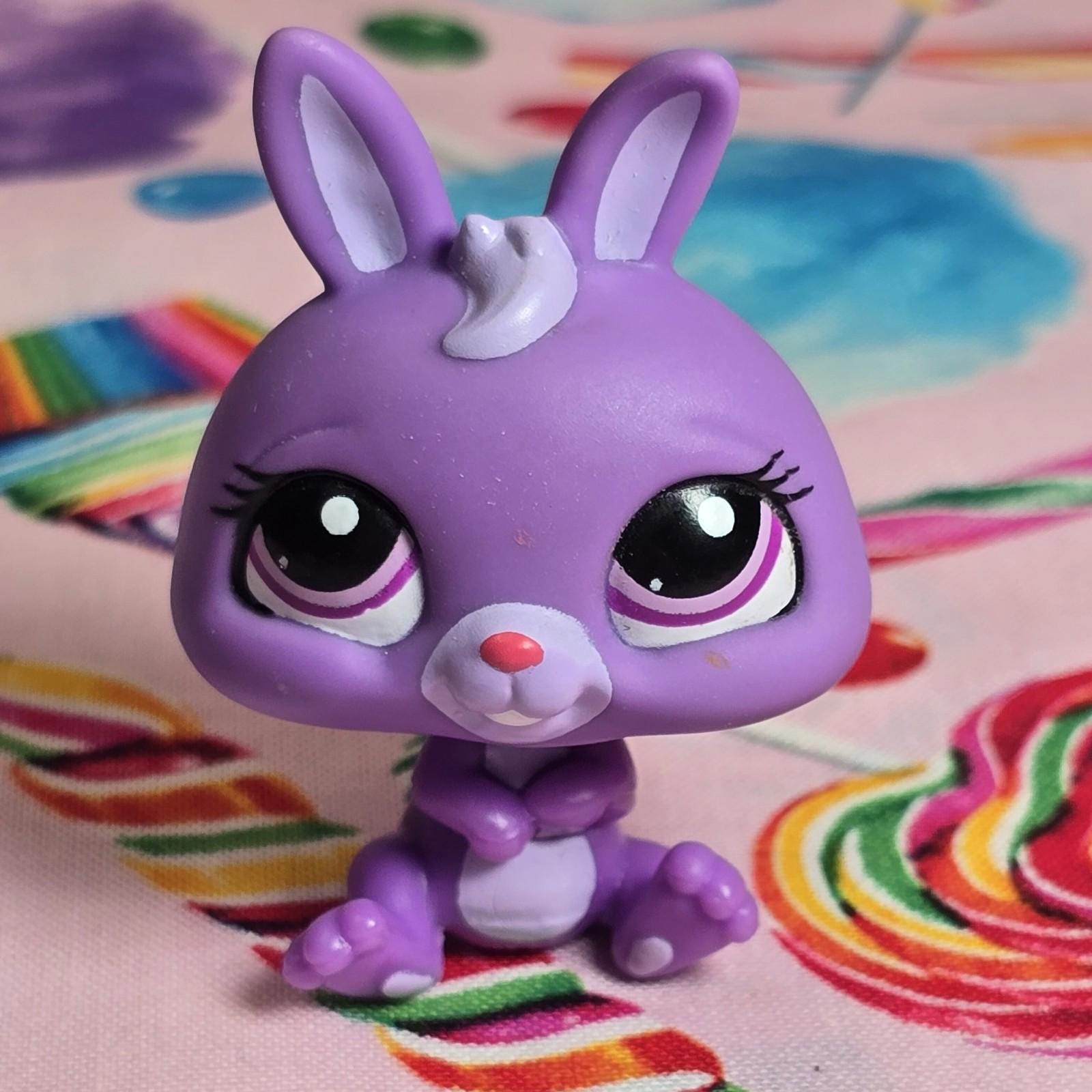 Littlest Pet Shop LPS #3591 3592 maman lapin violet et son bébé - France