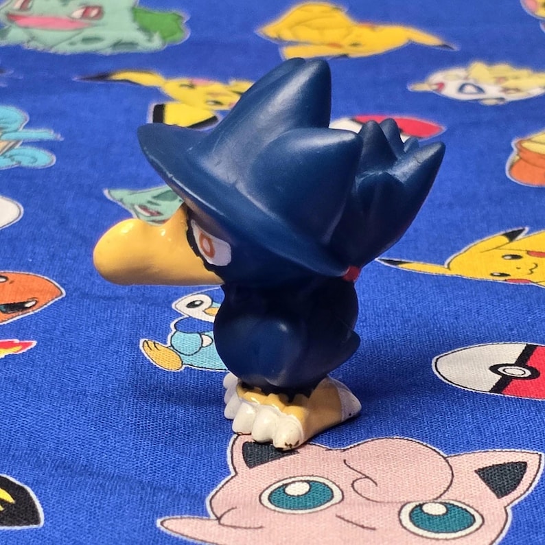 Pokemon Murkrow Figur Fingerpuppe 2001 Nintendo Bandai PVC Japan USA Verkäufer Bild 2
