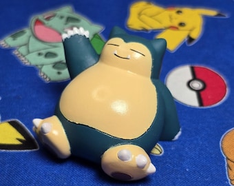 Pokemon Snorlax Figure Finger Puppet 2005 Nintendo Bandai PVC Vintage Japan USA