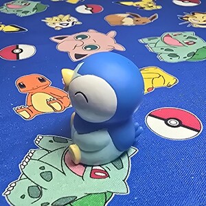 Pokemon Piplup Figure Finger Puppets 2007 Nintendo Bandai PVC Japan USA Seller image 2