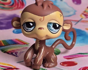 Figurine Littlest Pet Shop Singe Fille - Référence A1, Occasion, Univers Petshop, Jouet Collection