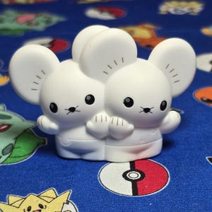 Pokemon Tandemaus Figure Finger Puppet 2024 Nintendo Bandai Japan Vintage USA zdjęcie 1