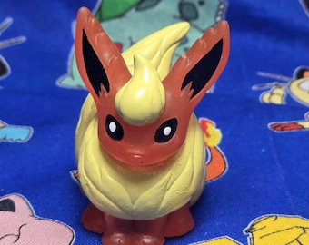 Pokemon Flareon Clear Figure Finger Puppet 1997 Nintendo Bandai Vintage Japan US