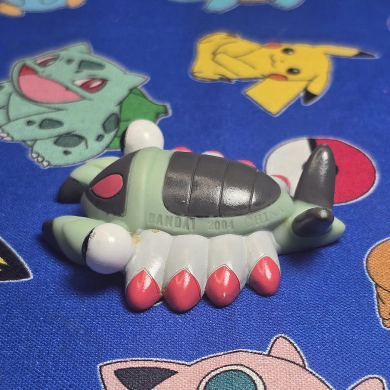 Pokemon Anorith Figure Finger Puppet 2004 Nintendo Bandai PVC Vintage Japan USA image 2