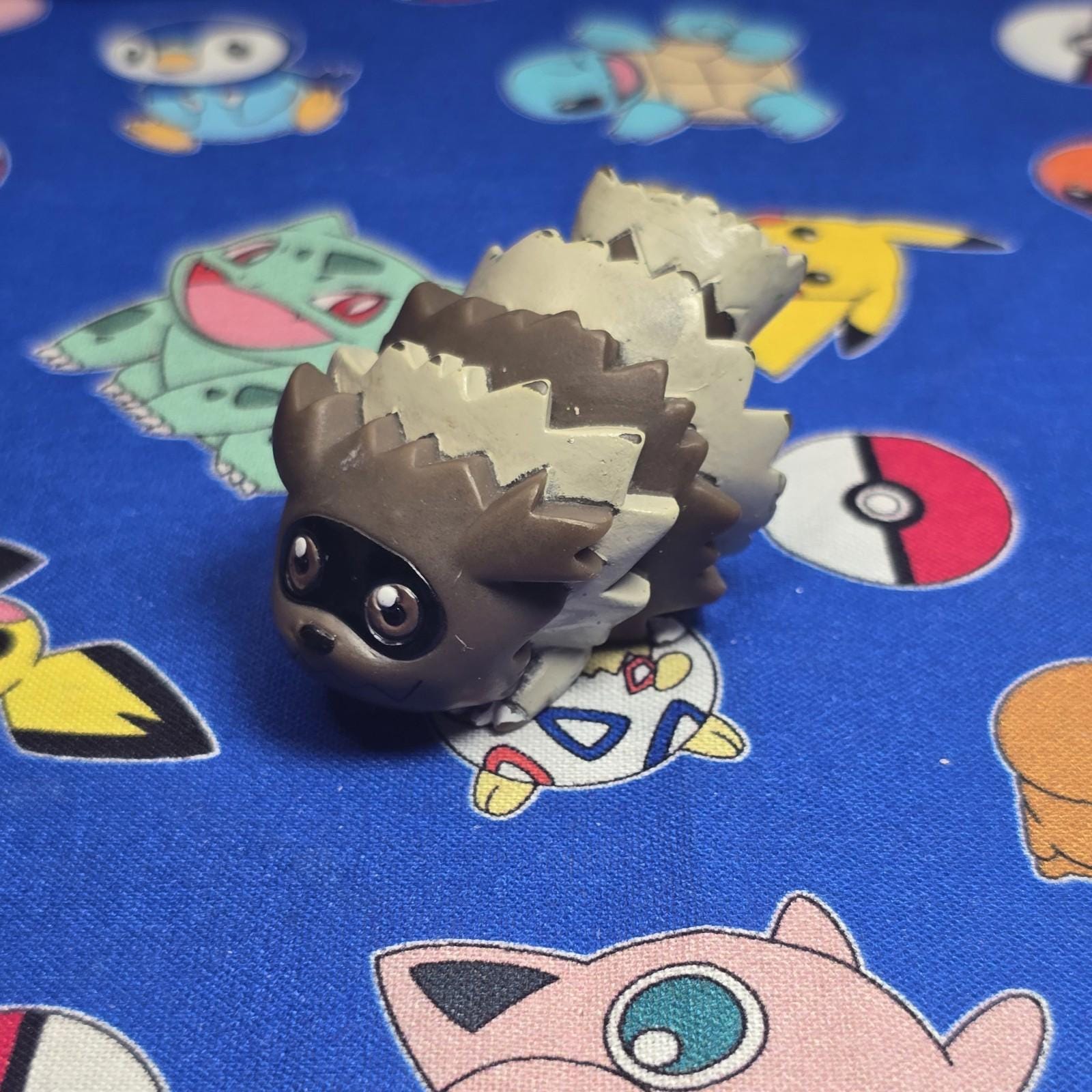 Pokemon Zigzagoon Figure Finger Puppet 2003 Nintendo Bandai PVC