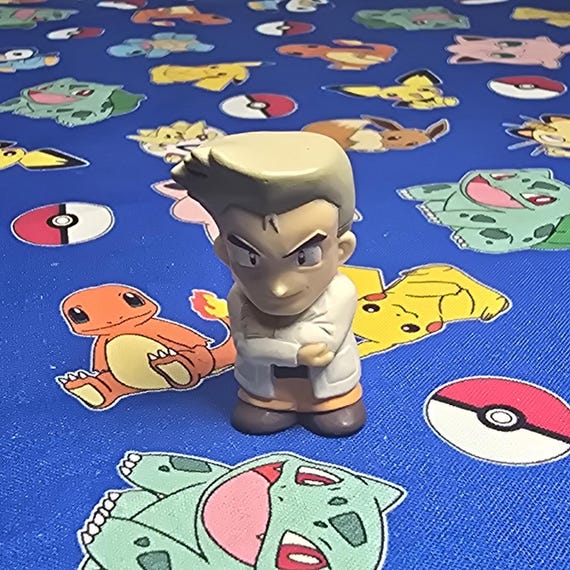 ポケモン オーキド博士 フィギュア 指人形 1998年 任天堂 バンダイ