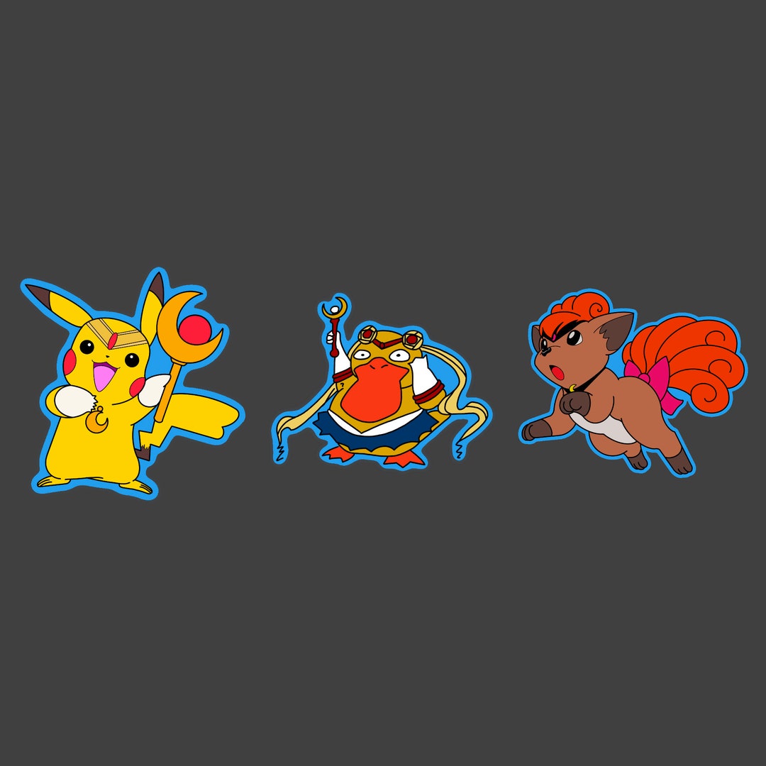 Sailor Pokémon Vinyl Sticker Etsy
