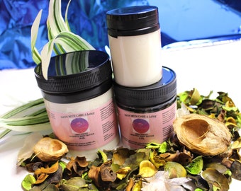 Whipped & Creamy Body Butter, 4, 8 and 16 ounce sizes. In various fragrant scents for both men and women. Great for skincare.