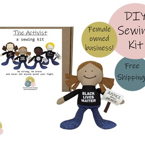Learn to Sew → DIY Sewing Kit → Doll Sewing Kit → All Supplies (except scissors) Included → Access to Video Tutorials → Let&#39;s Sew Together!