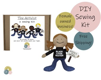 Learn to Sew → DIY Sewing Kit → Doll Sewing Kit → All Supplies (except scissors) Included → Access to Video Tutorials → Let's Sew Together!