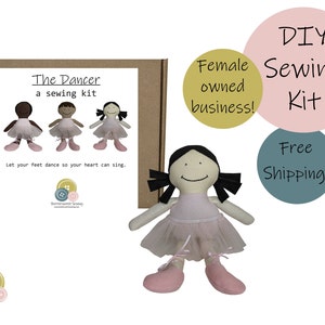 Learn to Sew → DIY Sewing Kit → Doll Sewing Kit → All Supplies (except scissors) Included → Access to Video Tutorials → Let&#39;s Sew Together!