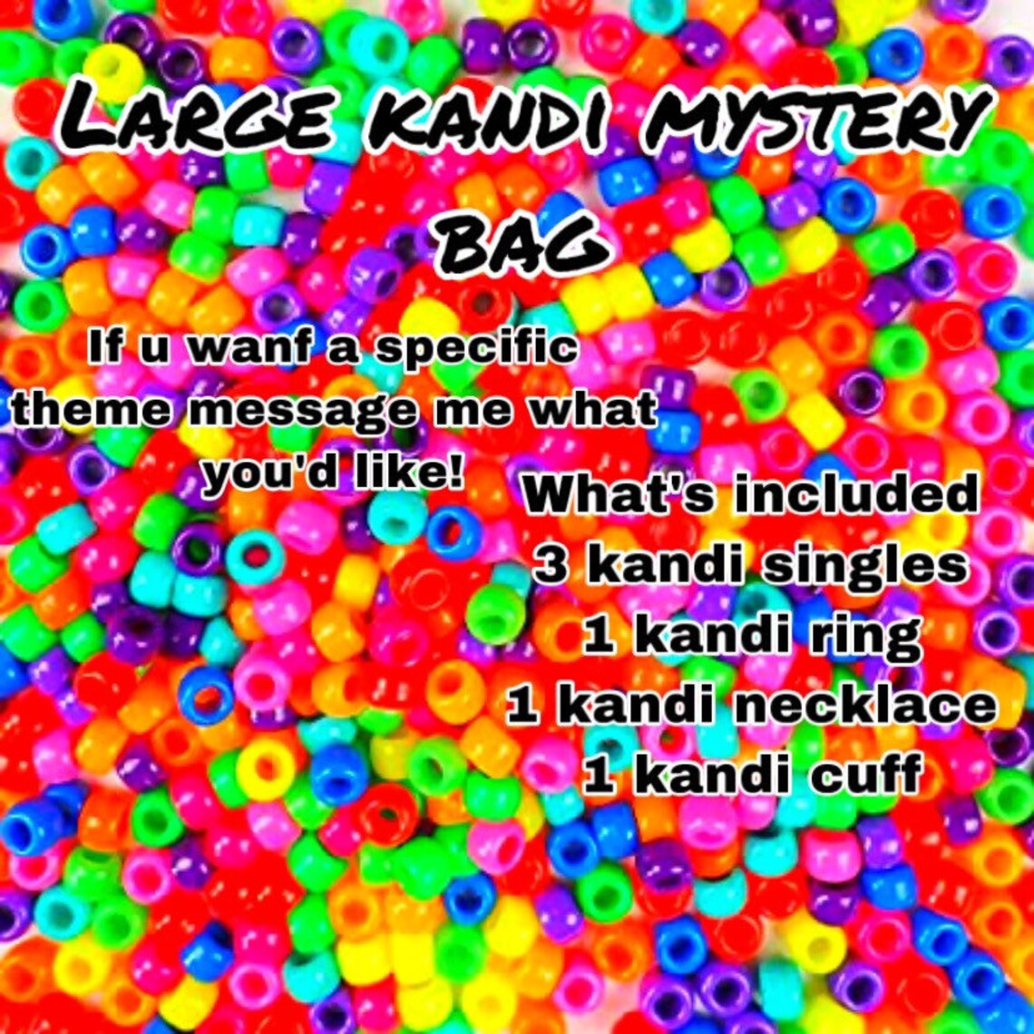 Large Handmade Kandi Mystery Bags Etsy
