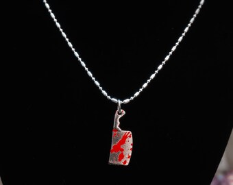 Halsband med silverkedja och gothic-halsband