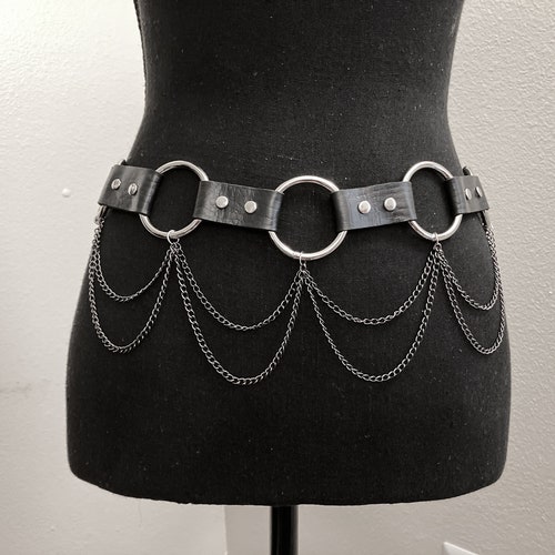 Accessories Belts & Braces Belts Fantastic Medieval Style Ladies Metal Waist Belt w Multicolored Gemstones S439 