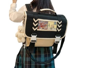 messenger backpack for school