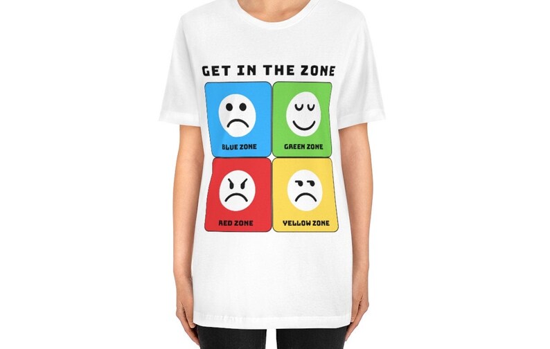 Zones of Regulation Shirt the Zones T Shirt Blue Zone Red - Etsy