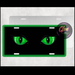 Licence Plate Design Green Eyes
