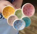 Ceramic garden stake insect waterer bee waterer