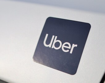 Uber Logo Magnet | Magnetic | Newest Uber Logo | Easy On and Off | 3"x3 Size | High Quality | Ridesharing Food Delivery