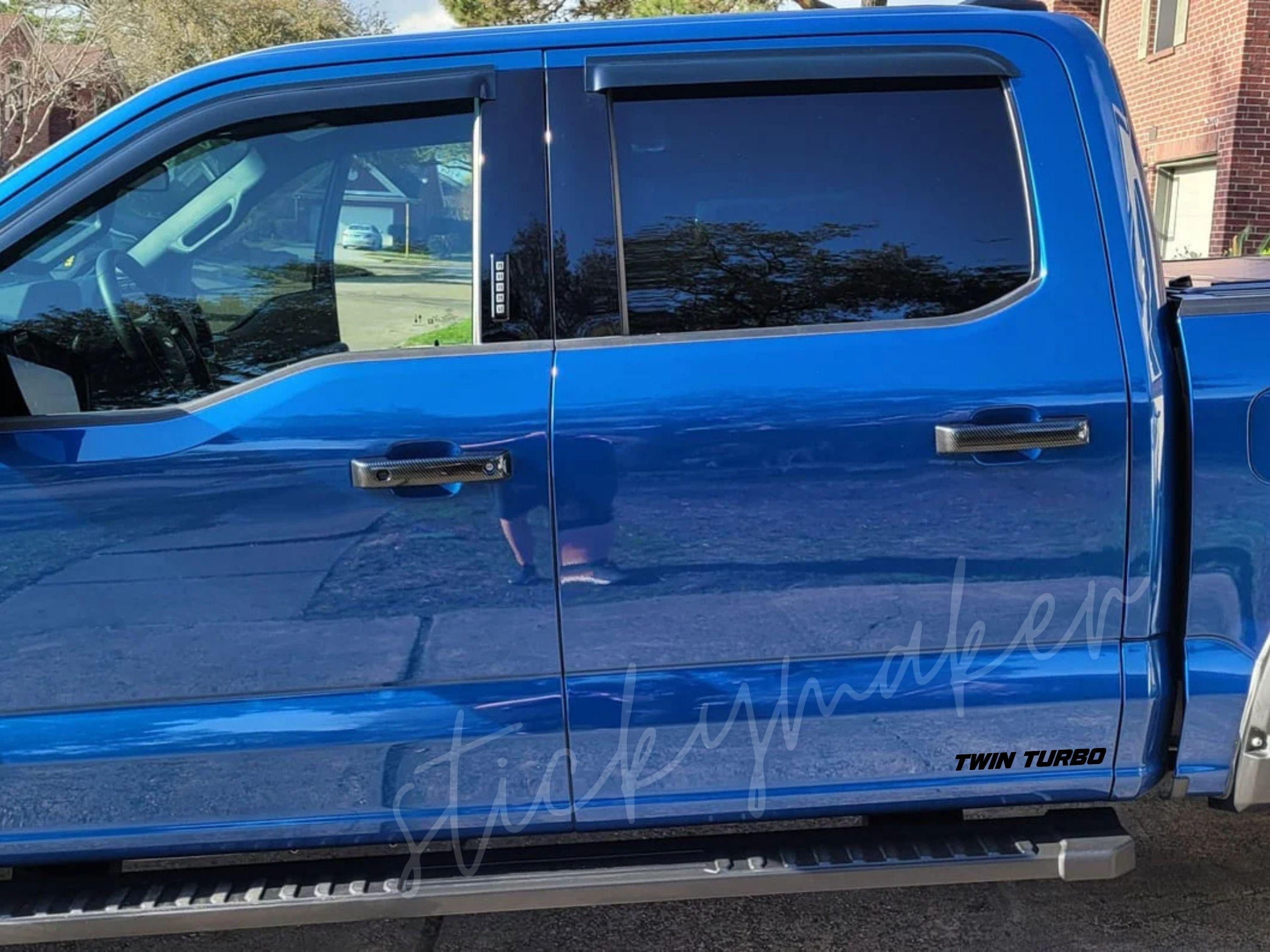 Turbo Rear Window Sticker Twin Turbo Vinyl Decal Set (2-piece) | Ford F150 Truck Window Stickers ...