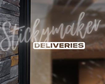 Entregas / Adhesivo para puerta / Entregas aquí / Adhesivo para negocio / Adhesivo para ventana / Adhesivo para puerta / Adhesivo para tienda / Buzón / Hogar
