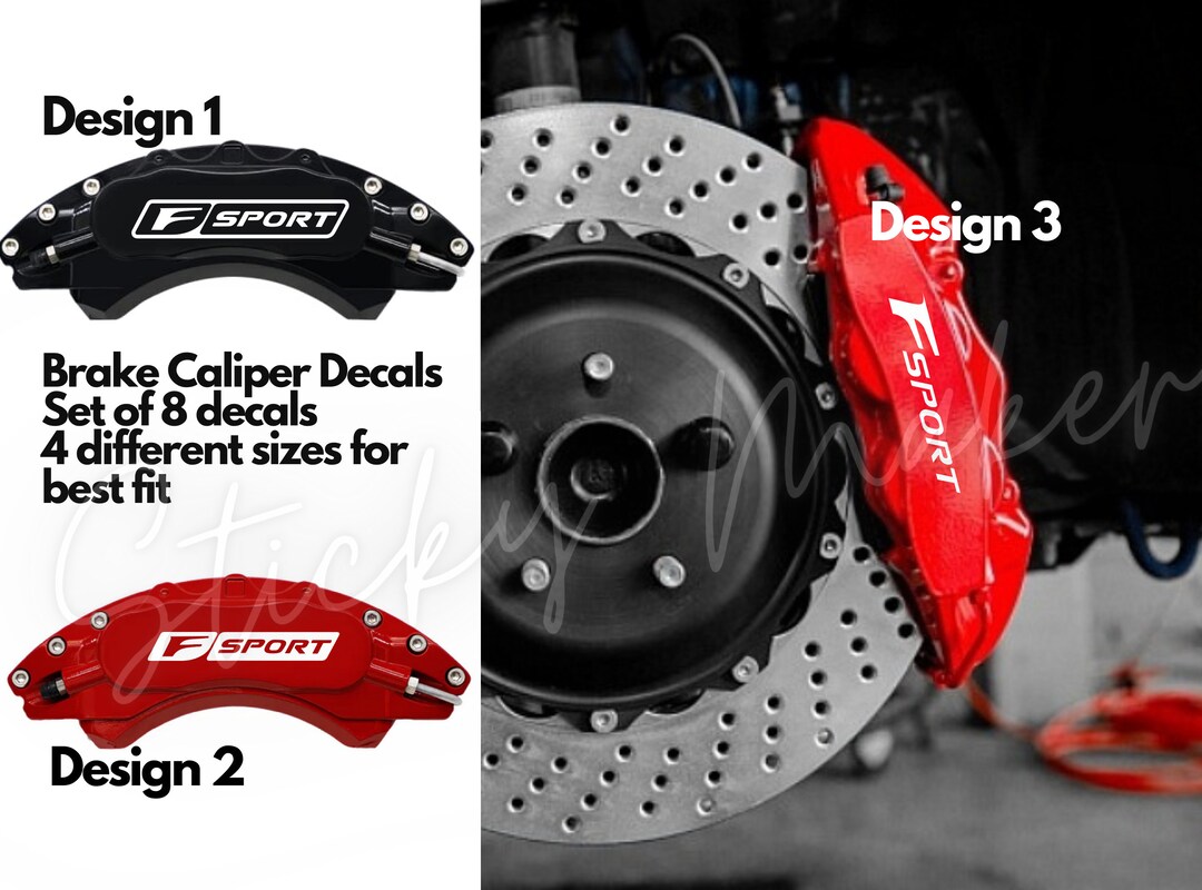 8x Lexus F Sport Brake Caliper Decals Replacement Brake Etsy