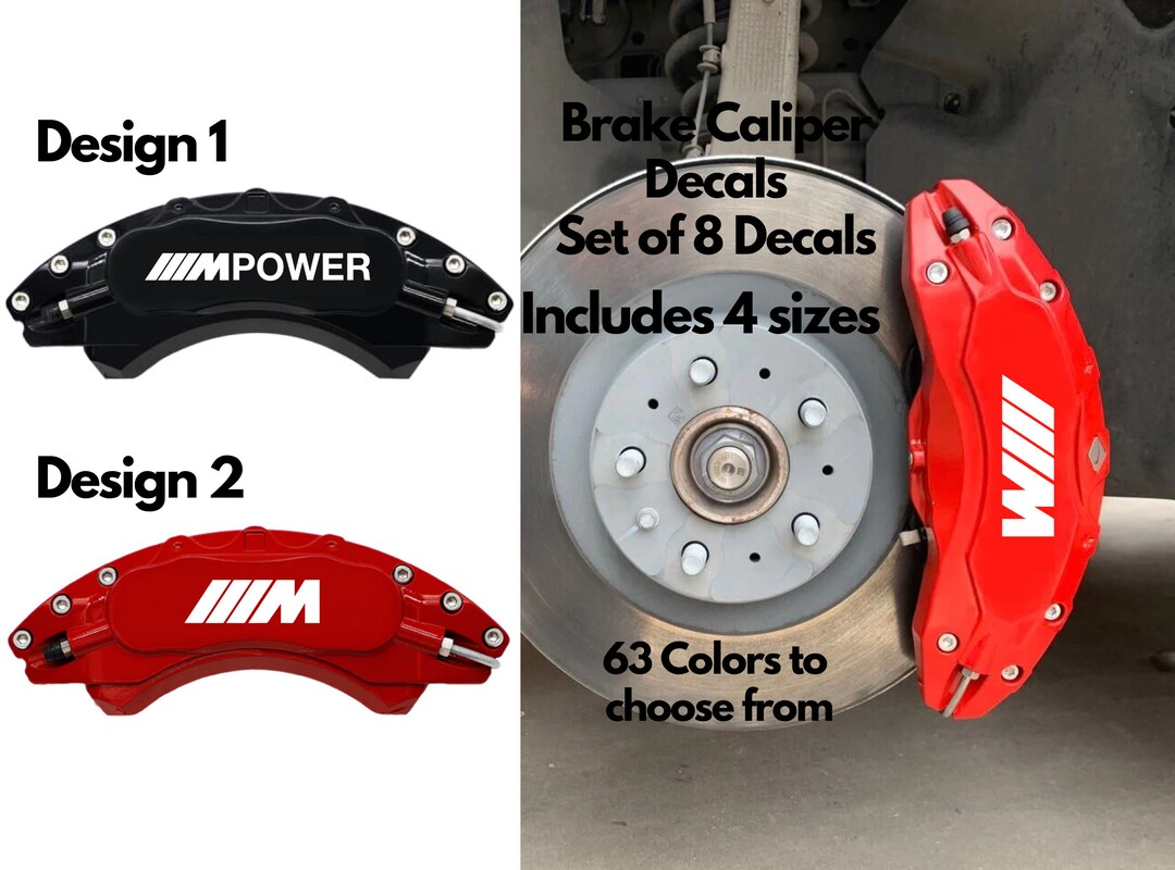 8x BMW Brake Caliper Decals Replacement Brake Stickers BMW Etsy