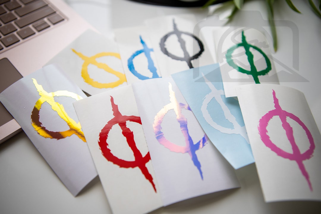 Set of 2 Phyrexian Emblem Sticker Vinyl Decal Magic the Gathering MTG