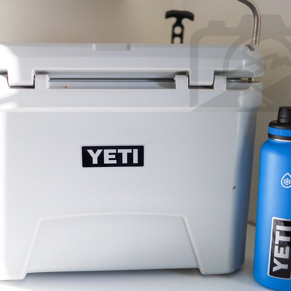 YETI Logo Cooler Sticker Decal | Replica | Replacement Logo | Bottle | Sticker | Car | Truck | Camper | Mug | Tumbler | Vinyl Rambler