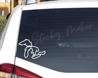 Great Lakes Vinyl Decal, Ontario Canada Sticker for Car, Laptop, RV, Travel Gear