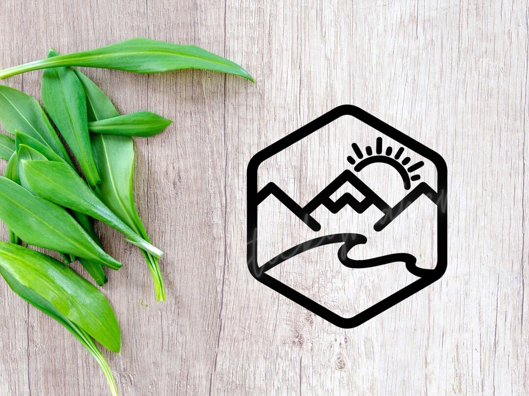 Sun Wave Mountain Vinyl Decal | Outdoor Adventure Sticker - Etsy Canada
