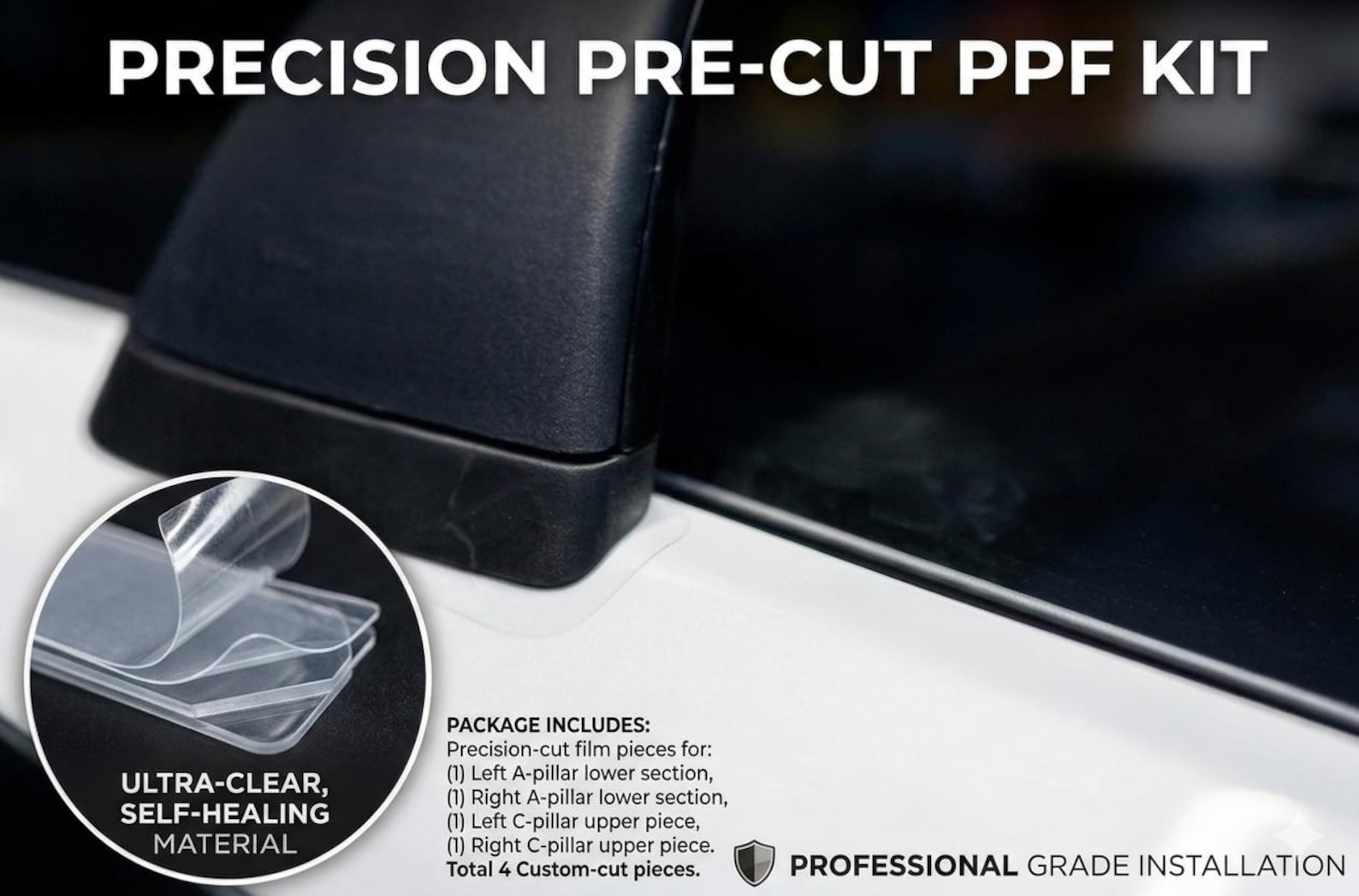 Ppf Rack Tesla Model Y & Model 3 Roof Rack PPF, Clear Paint Protection Film ...