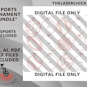 Sports Ornament Bundle