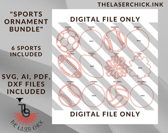 Sports Ornament Bundle
