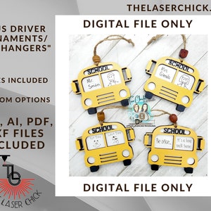 Bus Driver Ornaments/Car Hangers