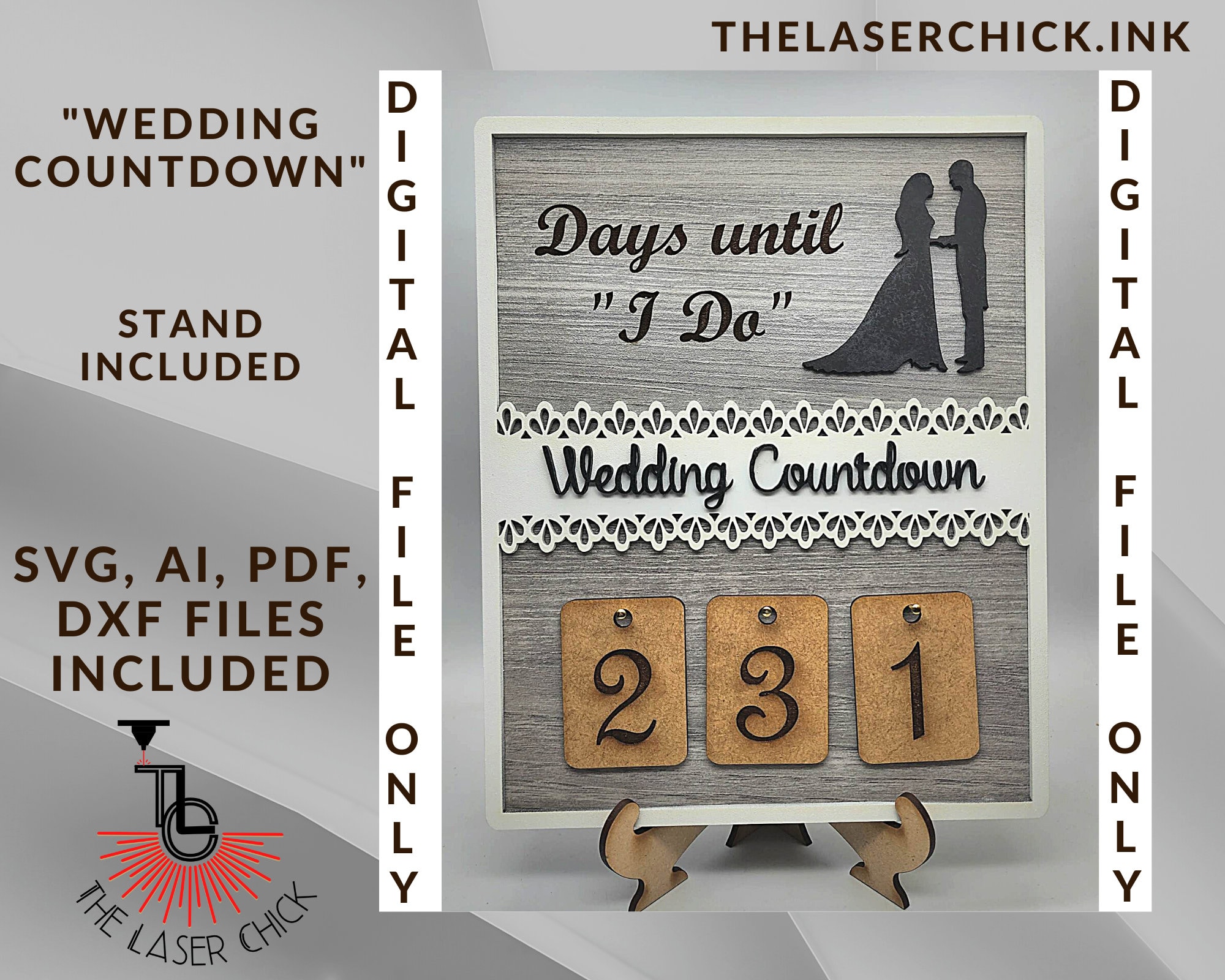 Wedding Countdown Sign