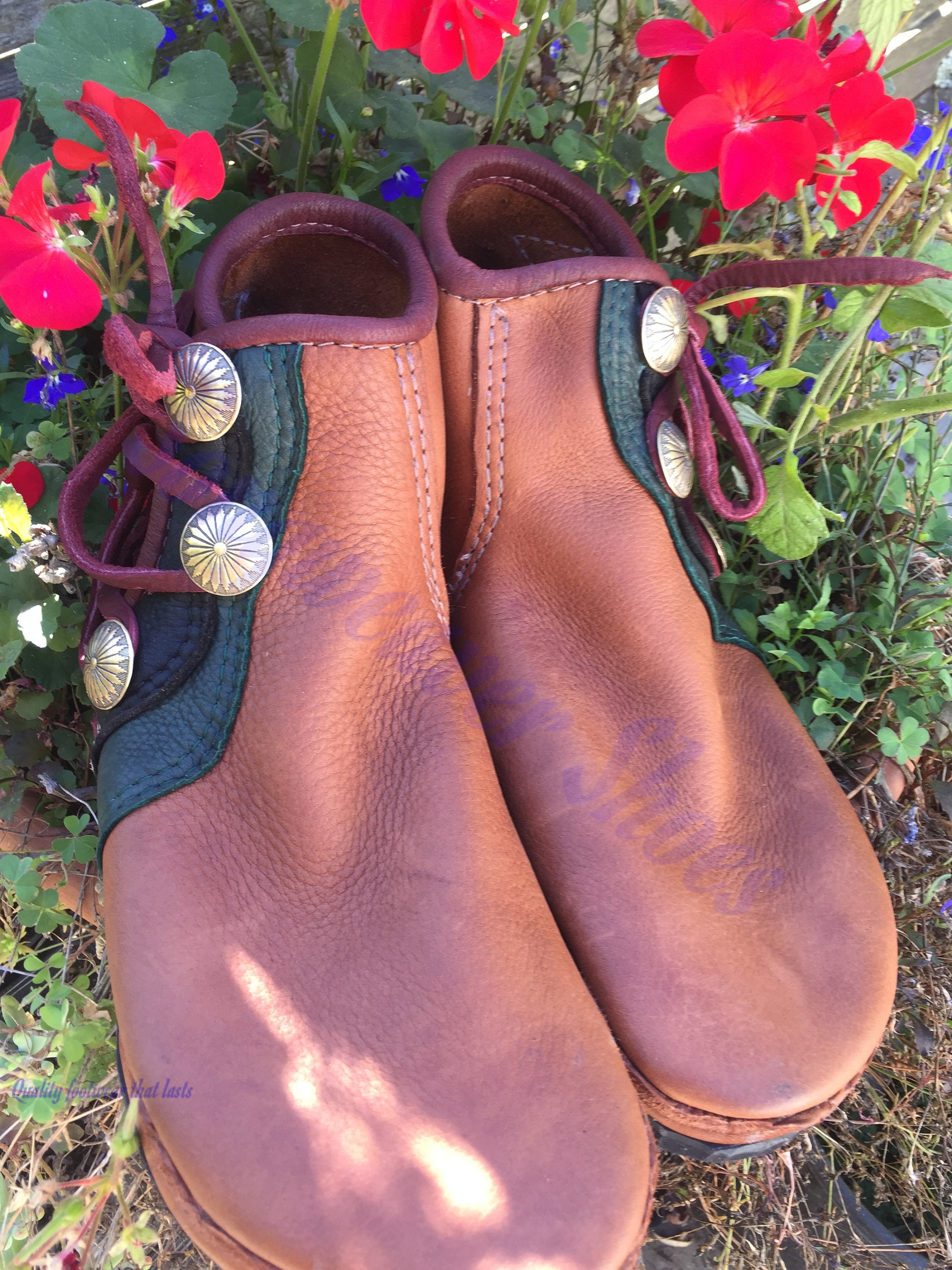 Custom Leather Hiking boots faire boots festival burning Etsy