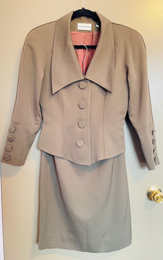 Vintage Albert Nipon Two Piece Suit- Size Small- … - image 2