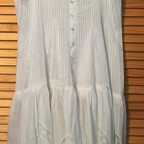 Vintage Antique Edwardian Summer Lawn shops Lingerie Dress, circa 1910 washed and ready to wear.