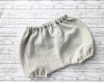 Kurze Hose/ Bloomers aus luftigem Musselin - Kurze Baby Hose - Sommerhose - Musselin Hose