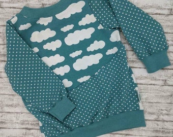 Vicolo Bambina Maglioncino celeste con nuvole - Calibro Shop