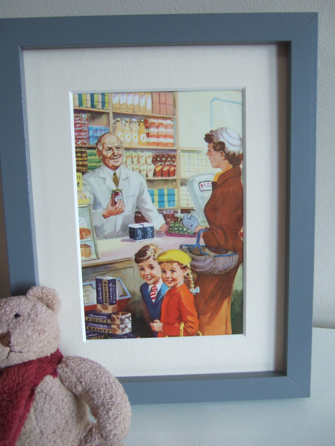 Vintage Mounted Print From Vintage Ladybird Book From Shopping With ...