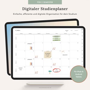 Digital study planner 2024/2025 | Semester planner for iPad, GoodNotes and tablets