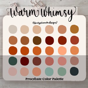 Warm Whimsy Procreate Palette
