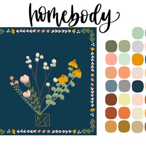 Homebody Color Palette for Procreate Instant Digital Download