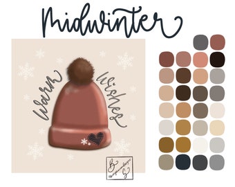 Midwinter  Procreate Color Palette/Procreate App/Instant Digital Download