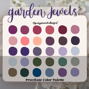Garden Jewels Procreate Color Palette