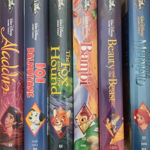Walt Disney Black Diamond Collection * Aladdin * Bambi * 101 Dalmations * The Fox and the Hound * Beauty and the Beast * Little Mermaid