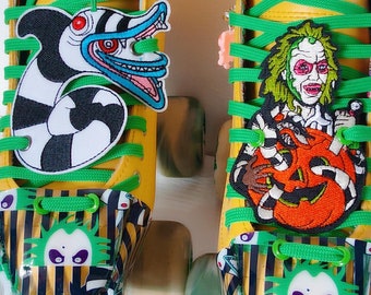 Roller Skate Accessories, Roller Skate Charm,Skate Patch, Beetlejuice patch, Sandworm Patch